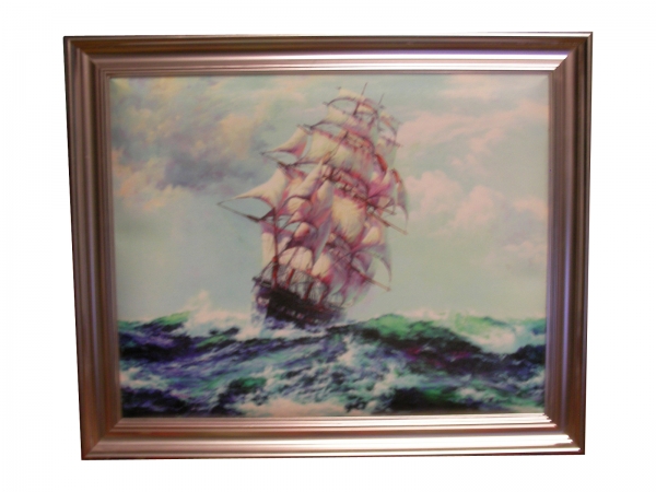 Painting Ship in the sea