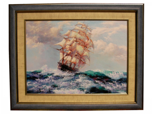 Painting Ship in the sea