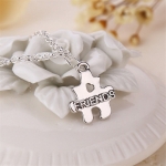 2 Parts Best Friends New Necklaces Friendship Puzzle Letters Chain Necklaces