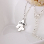 2 Parts Best Friends New Necklaces Friendship Puzzle Letters Chain Necklaces