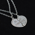 Fashion Women Pendant Necklace Gift Friendship Jewelry Broken Heart Best Friends