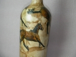 Bottle decoupage Horses