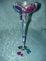 Glass candlestick