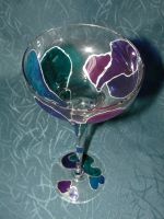 Glass candlestick