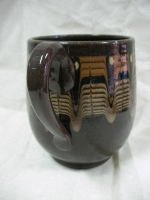 Beer mug Troyan pattern ceramic