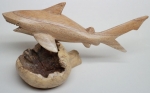 Wooden Mushroom Shark Handmade