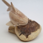 Wooden Mushroom Shark Handmade