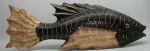 Wooden plastic Fish, statuette, sculpture 60 cm