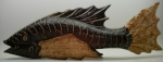 Wooden plastic Fish, statuette, sculpture 60 cm