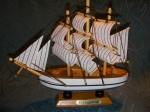 Wooden Small ship Sailing boat