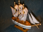 Wooden Small ship Sailing boat
