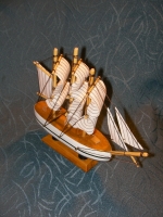 Wooden Small ship Sailing boat