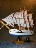 Wooden Small ship Sailing boat