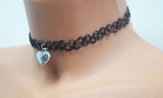 Elastic necklace heart