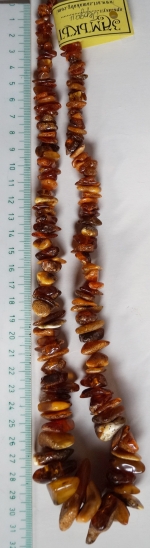 Natural amber necklace uncultured