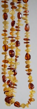 Necklace natural amber