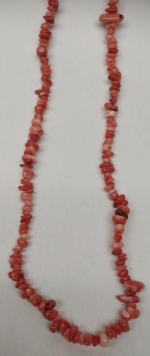 Necklace natural coral