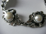 Bracelet silver with pearl