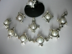Bracelet silver with pearl