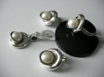 Bracelet silver with pearl