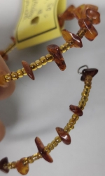 Bracelet natural stone amber
