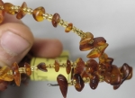 Bracelet natural stone amber