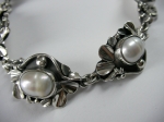 Bracelet silver with pearl