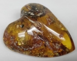 Stone natural amber Heart