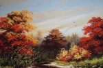 Picture Painting Autumn landscape