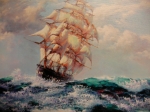Painting Ship in the sea