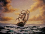 Картина Кораб в морето
