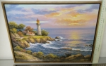 Picture Painting Sea lighthouse