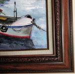 Picture painting Fishing village