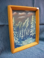 Picture Winter landscape painting