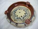 Ceramic ashtray Troyan pattern