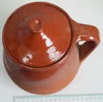 Ceramic pot of beans