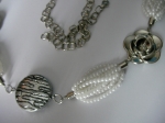 Necklace of white beads