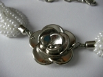 Necklace of white beads