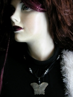 Natural pearl necklace butterfly