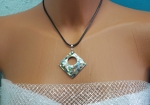 Necklace natural color pearl