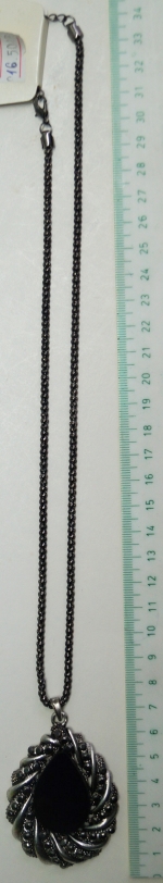Necklace Metal Glass Decorative elements
