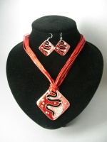 Necklace and earrings