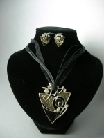 Necklace and earrings