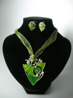 Necklace and earrings