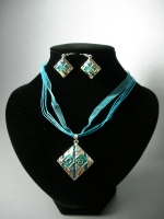 Necklace and earrings