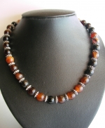 Necklace and gift - earrings - Agate