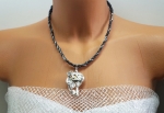 Necklace Medallion Pendant Steampunk The key to the time
