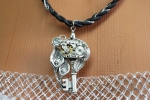 Necklace Medallion Pendant Steampunk The key to the time