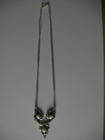 Necklace silver pearl