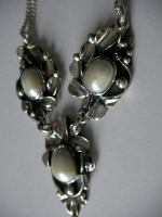 Necklace silver pearl